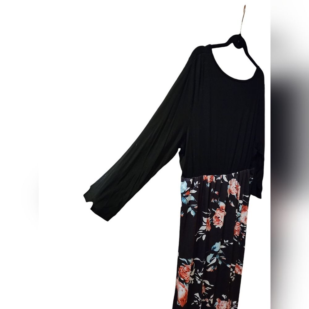 Bluetime Women's 3/4 Sleeve Floral Print Dress Size 3XL - Picture 6 of 7